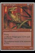 Magic the Gathering: 7th Edition (Base Set) card 218 Shivan Dragon