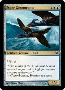 Magic the Gathering: Conflux (Base Set) card 105 Esper Cormorants