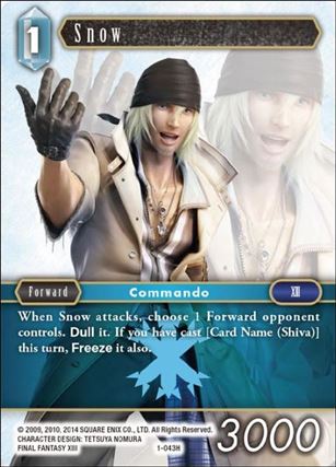 Final Fantasy Trading Card Game: Opus I (Base Set) card 043H Snow