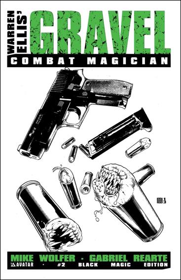 Gravel: Combat Magician issue 2-D Black Magic Cover