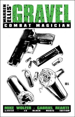 Gravel: Combat Magician issue 2-D Black Magic Cover