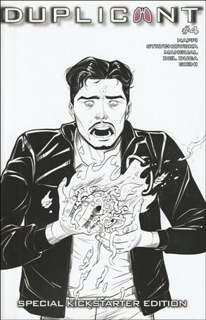 Duplicant issue 4-B Leila del Duca B&W Cover