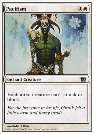 Magic the Gathering: 8th Edition (Base Set) card 33 Pacifism