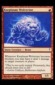 Magic the Gathering: Coldsnap (Base Set) card 87 Karplusan Wolverine