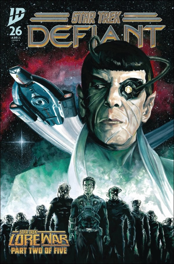 Star Trek: Defiant issue 26-B J. K. Woodward Cover