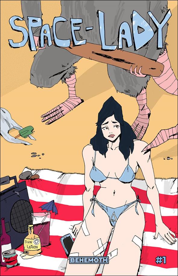 Space-Lady issue 1-B Ashley Warwick "Beach" Cover