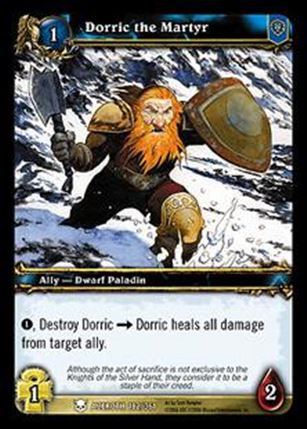 World of Warcraft: Heroes of Azeroth (Base Set) card 182 Dorric the Martyr