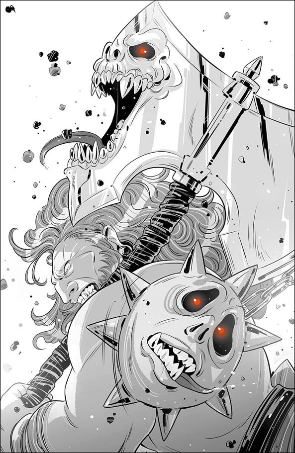 Barbaric: Wrong Kind of Righteous issue 1-E Luana Vecchio B&W 1:50 Cover