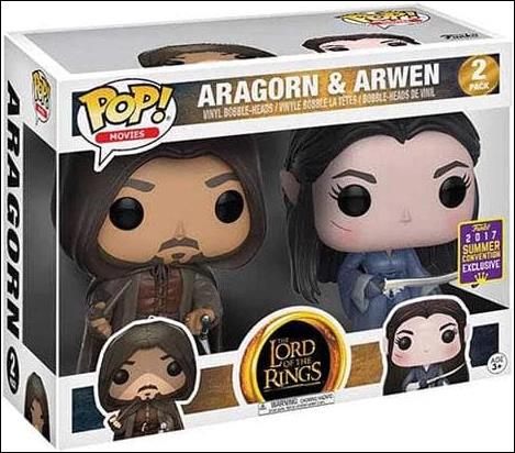 POP! Movies Multi-Packs figure nn9-B Aragorn & Arwen Summer Con Exclusive