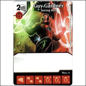 DC Comics Dice Masters War of Light card 8 Guy Gardner: Seeing Red