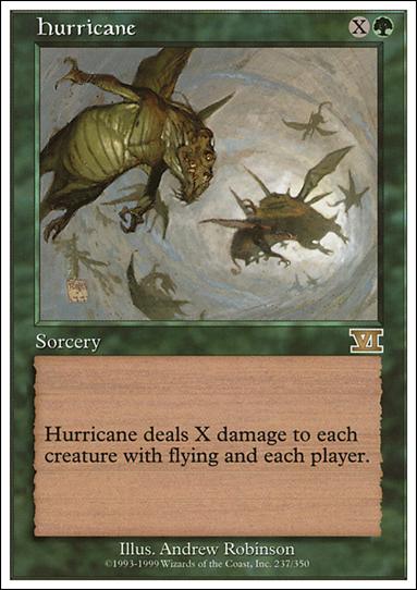 Magic the Gathering: 6th Edition (Base Set) card 237 Hurricane