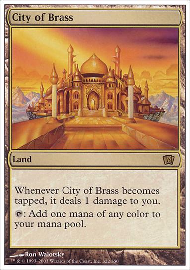Magic the Gathering: 8th Edition (Base Set) card 322 City of Brass
