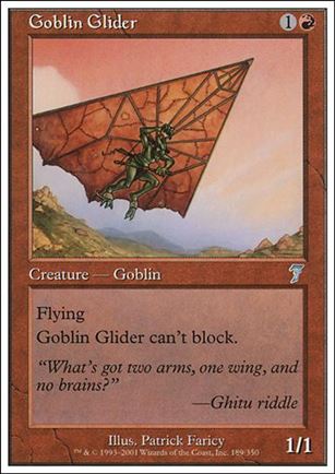 Magic the Gathering: 7th Edition (Base Set) card 189 Goblin Glider