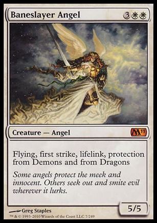 Magic the Gathering: 2011 Core Set (Base Set) card 7 Baneslayer Angel