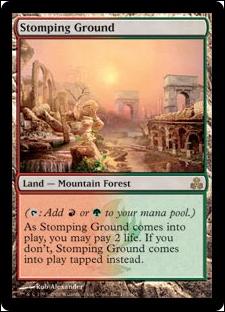 Magic the Gathering: Guildpact (Base Set) card 165 Stomping Ground