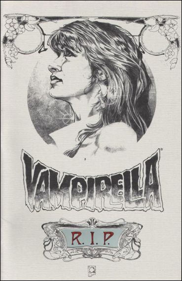Vampirella Lives issue 1-B Joe Quesada Linen Cover