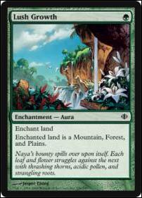 Magic the Gathering: Shards of Alara (Base Set) card 136 Lush Growth