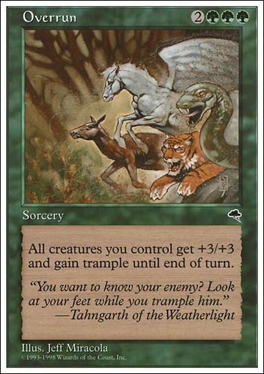 Magic the Gathering: Anthologies (Base Set) card 61 Overrun