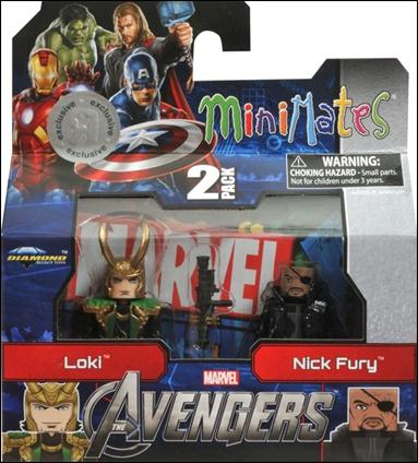 Marvel Minimates (Exclusives) figure 86 Loki and Nick Fury