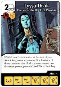 DC Comics Dice Masters War of Light card 56 Lyssa Drake: Keeper of the Book of Parallax