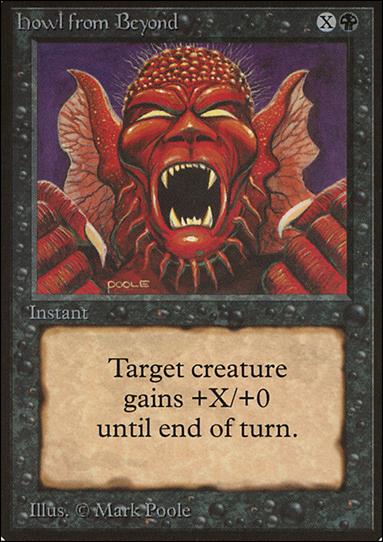 Magic the Gathering: Limited Edition Beta (Base Set) card 112 Howl from Beyond