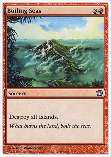 Magic the Gathering: 9th Edition (Base Set) card 178 Boiling Seas