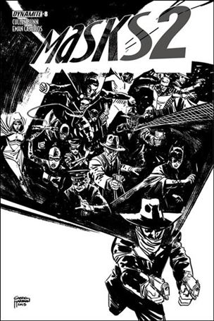 Masks 2 issue 8-G Gabriel Hardman 1:30 Black & White Cover