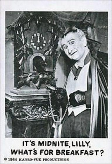 Munsters (Base Set) card 37 It's Midnite, Lily, What's for Breakfast?