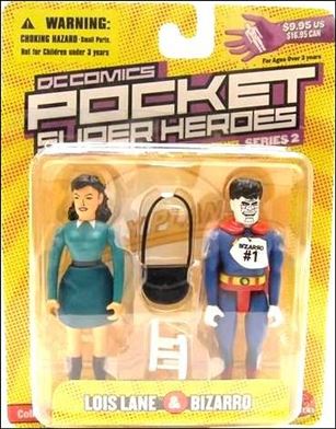 DC Comics Pocket Super Heroes (Series 2) figure 6 Lois Lane & Bizarro