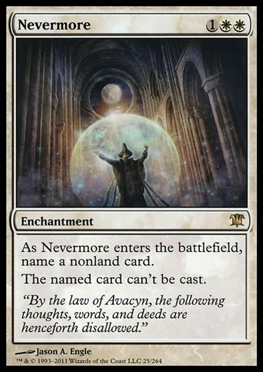 Magic the Gathering: Innistrad (Base Set) card 25 Nevermore