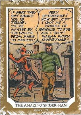 Marvel Beginnings: Series 1 (Ultimate Panel Focus Cut-Comic Subset) card UM-2 Amazing Spider-Man #4 1/53