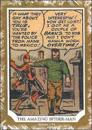 Marvel Beginnings: Series 1 (Ultimate Panel Focus Cut-Comic Subset) card UM-2 Amazing Spider-Man #4 1/53