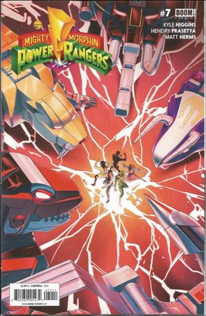 Mighty Morphin Power Rangers issue 7 Jamal Campbell Cover