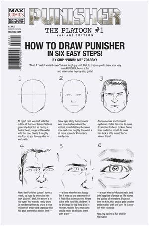 Punisher: The Platoon issue 1-B Chip Zdarsky "How to Draw" Cover