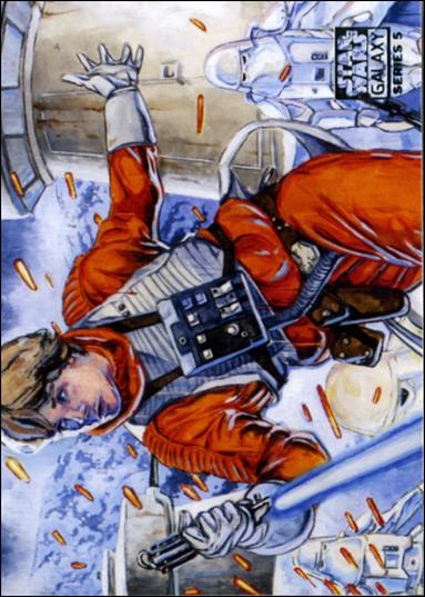 Star Wars Galaxy: Series 5 (Base Set) card 31 Luke's Ground Assault