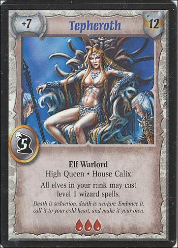 Warlord: Saga of the Storm card 40 Tepheroth