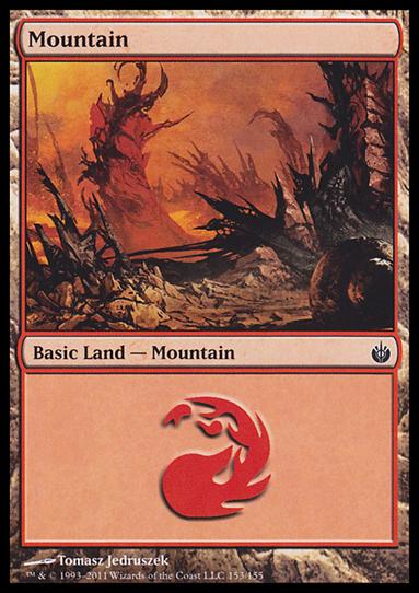 Magic the Gathering: Mirrodin Besieged (Base Set) card 153 Mountain