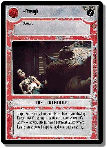 Star Wars: Jabba's Palace Limited (Base Set) card 155 Strangle