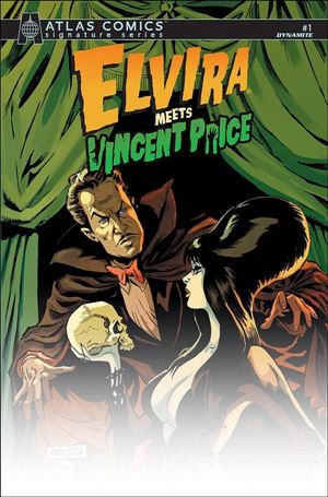 Elvira Meets Vincent Price issue 1-R Dave Acosta Atlas Cover (David Avallone Signed)