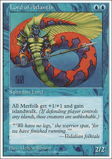 Magic the Gathering: 5th Edition (Base Set) card 100 Lord of Atlantis