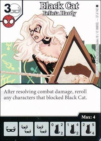 Marvel Dice Masters Amazing Spider-Man card 37 Black Cat: Felicia Hardy 