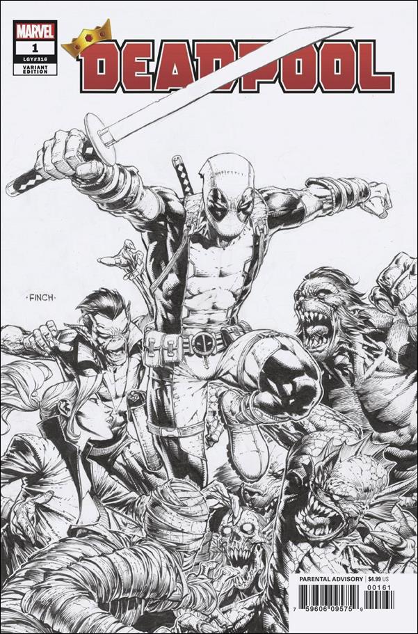 Deadpool (2020) issue 1-I David Finch 1:100 Sketch Cover