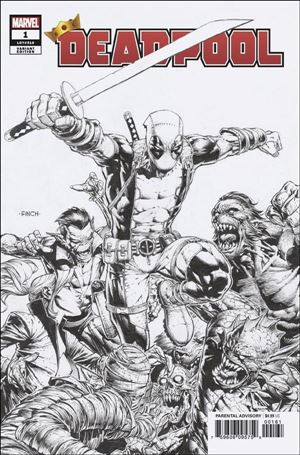 Deadpool (2020) issue 1-I David Finch 1:100 Sketch Cover