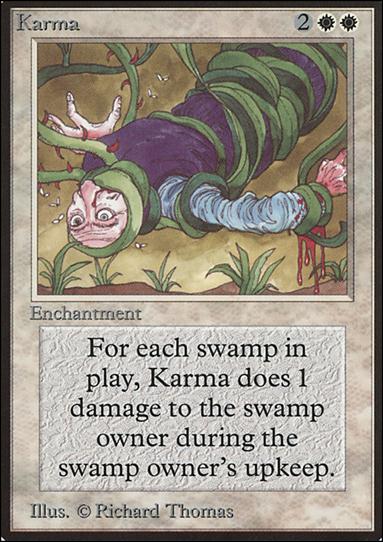 Magic the Gathering: Limited Edition Beta (Base Set) card 27 Karma