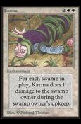 Magic the Gathering: Limited Edition Beta (Base Set) card 27 Karma