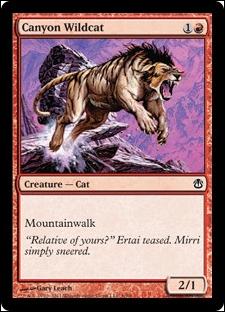 Magic the Gathering: Duel Decks: Ajani vs. Nicol Bolas card 6 Canyon Wildcat
