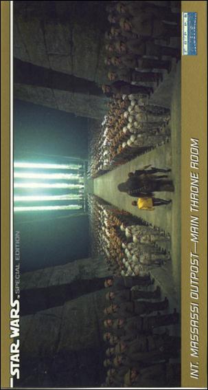 Star Wars Trilogy Special Edition Widevision  (Base Set) card 60 Int. Massassi Outpost - Main Throne Room