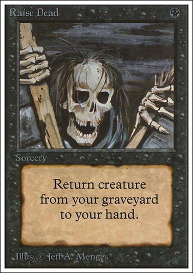 Magic the Gathering: Unlimited (Base Set) card 123 Raise Dead