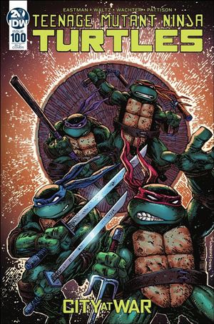 Teenage Mutant Ninja Turtles (2011) issue 100-E Kevin Eastman and Peter Laird 1:50 Cover