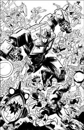 G.I. Joe (2024) issue 8-H Jason Howard B&W Connecting Virgin Cover